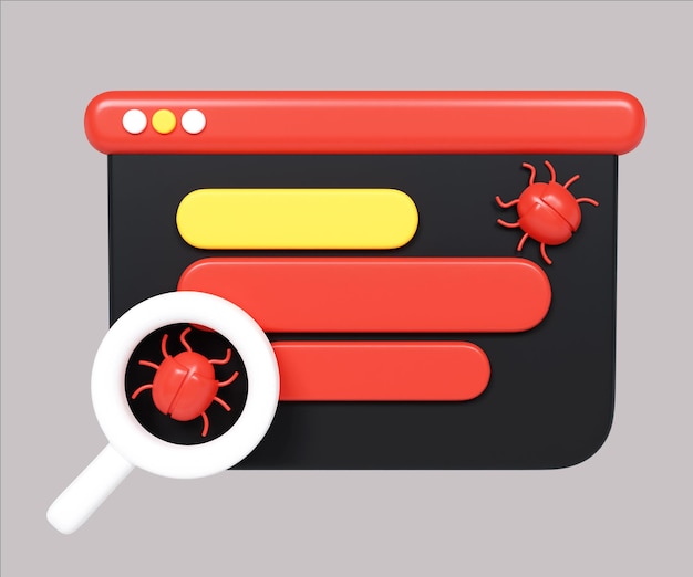 Bug Detection and Analysis on Web Interface 3D Render