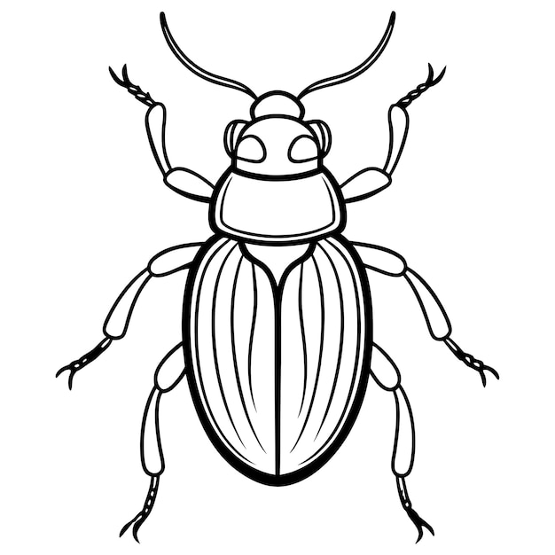 a bug with a black outline and the word bug on it