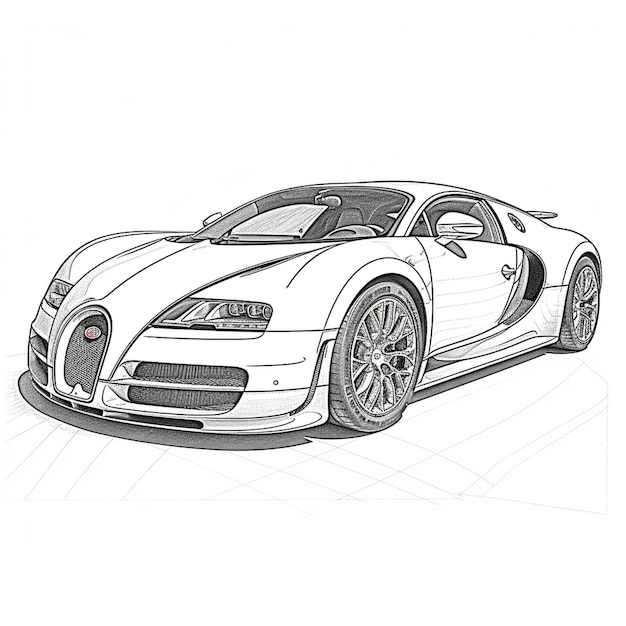 Premium AI Image The Bugatti Veyron Super Sport the World's Fastest