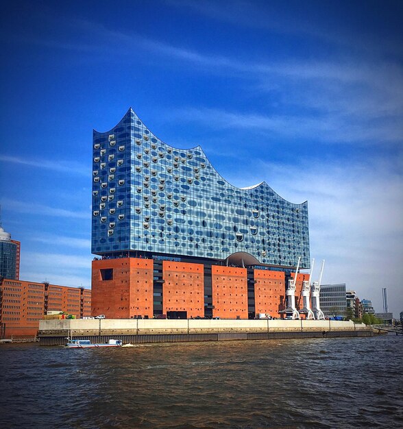 Building against cloudy sky