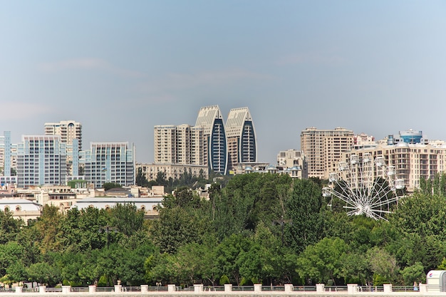 The building in Baku city, Azerbaijan