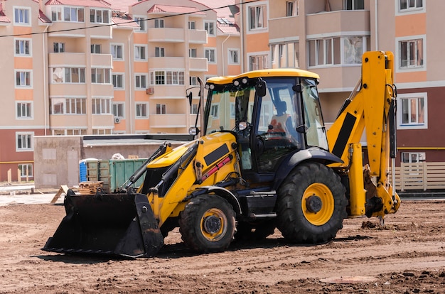 Photo building bulldozer