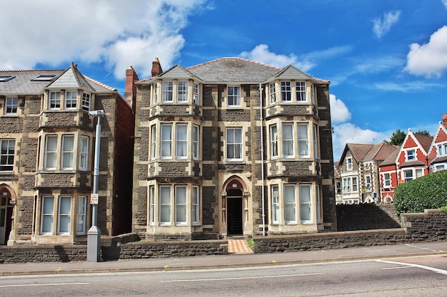 The building in Cardiff city Wales UK