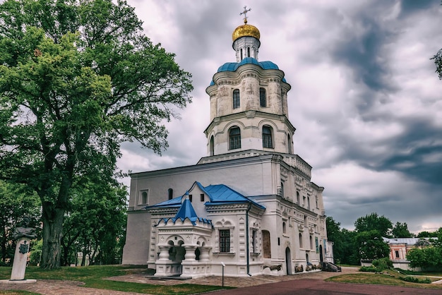 Building of Collegium in Chernigiv, Ukraine. Outdoor historical religious landmark