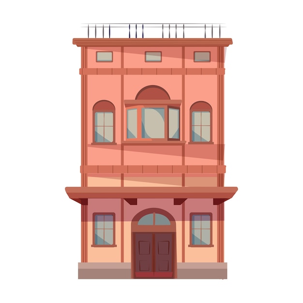 building of colorful set in this imaginative illustration design meets cartoon artistry