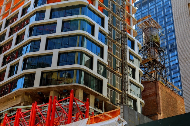 Building under construction in Manhattan