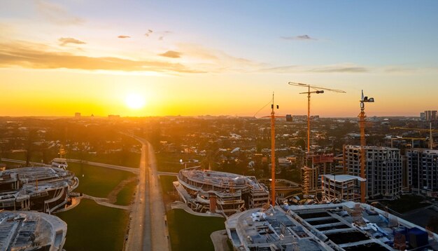 Building Dreams Free Photo of Construction Workers at Sunset Witness the Art of Progress