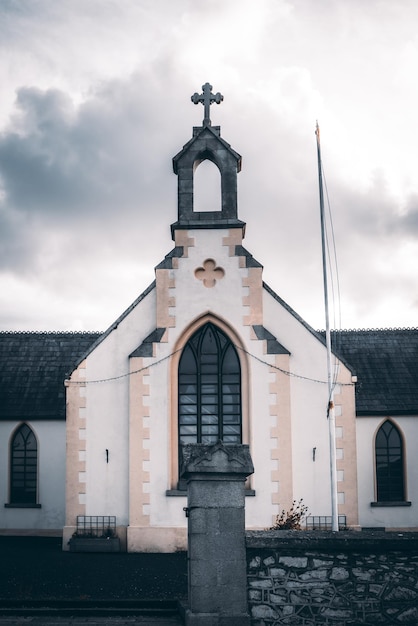 Building facade of a Catholic Church in Ireland