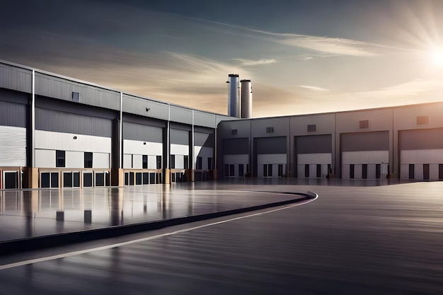 Foto l'edificio della fabbrica è realizzato dalla società dell'azienda.