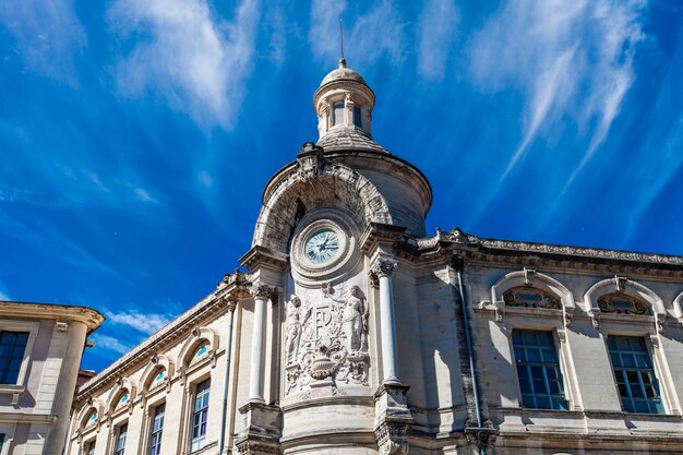 Building of Lycee Alphonse Daudet in Nimes, France