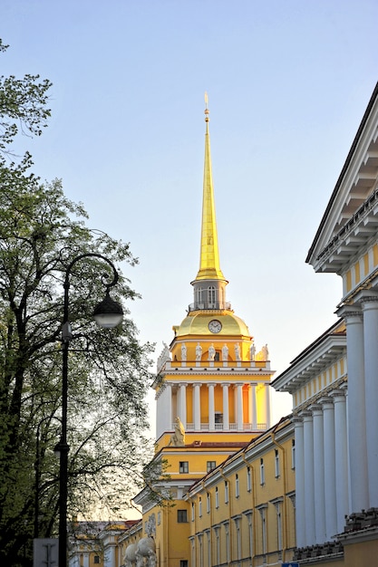 The building of the main Admiralty in Saint-Petersburg, Russia