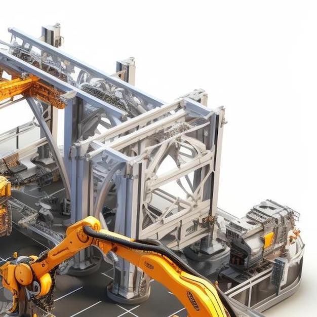 building welding industrial production conveyor