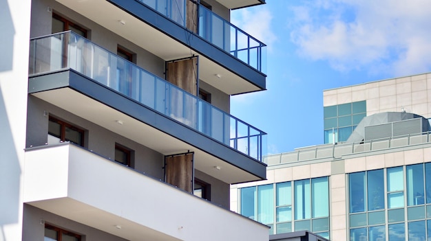 a building with balconies and balconies on it