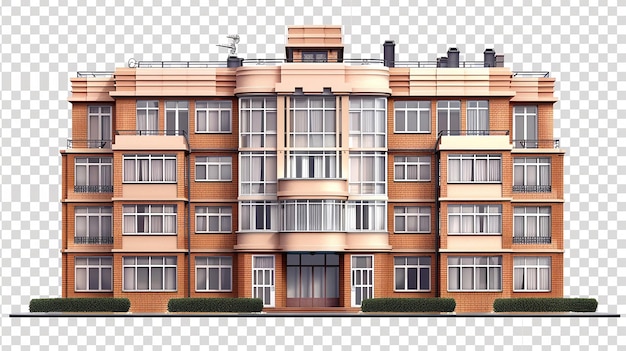 Photo a building with a balcony on the front