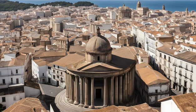 a building with a dome that says  the name  on it