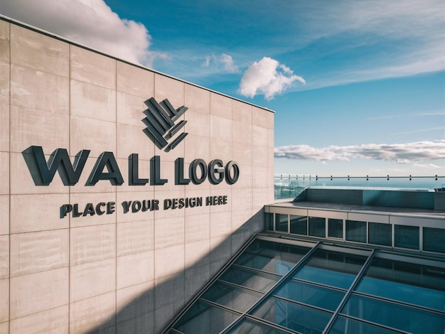 a building with a sign that says wall design on it