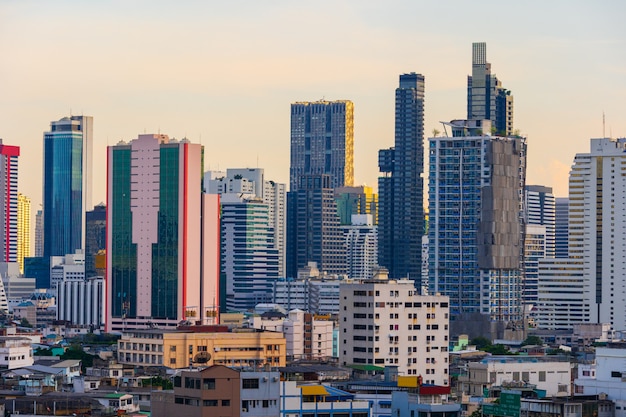 Building with sky in Bangkok, Thailand