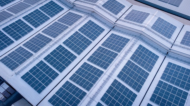 A building with solar panels on the roof