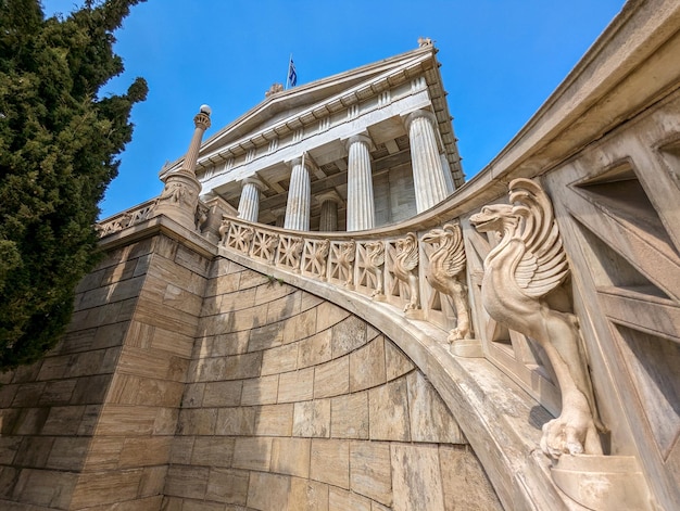 A building with a statue on the top of it