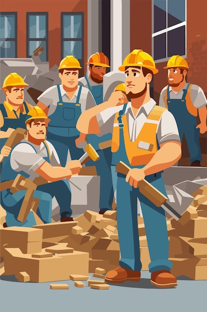 建築労働者の背景