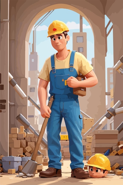 Building workers background