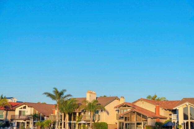 Buildings against blue sky