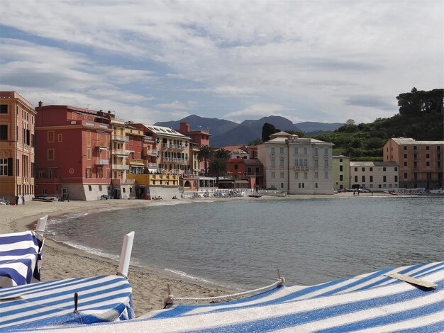 buildings by beach