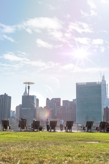 Foto edifici in città contro il cielo