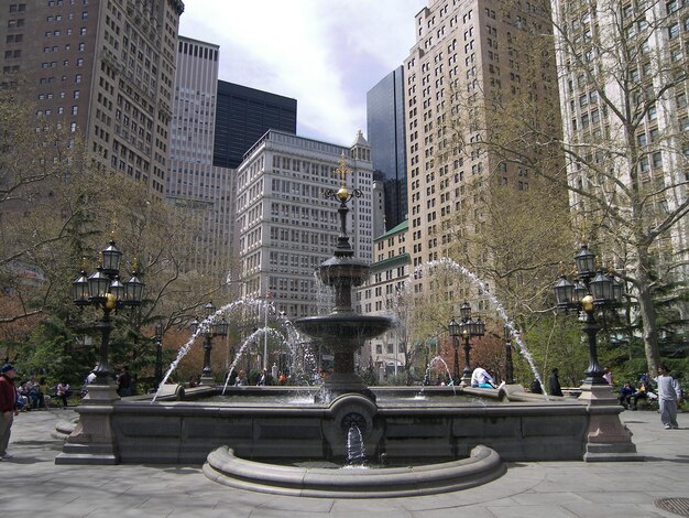 Buildings in city against sky