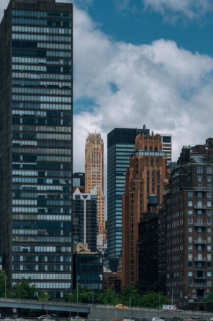 Buildings in city against sky