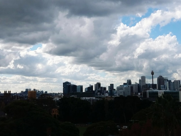 Photo buildings in city against sky