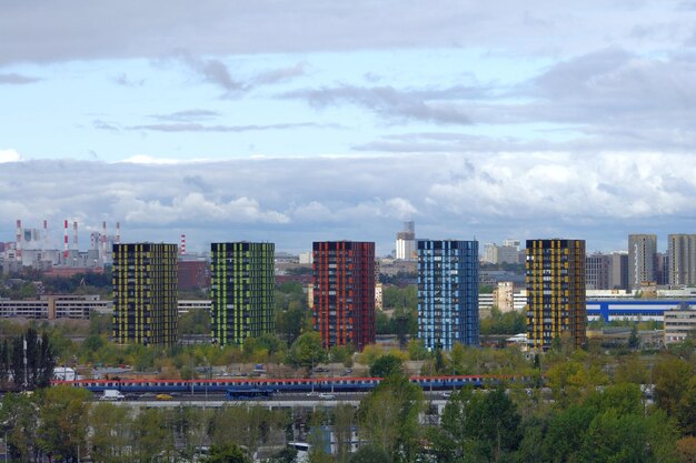 Photo buildings in city against sky