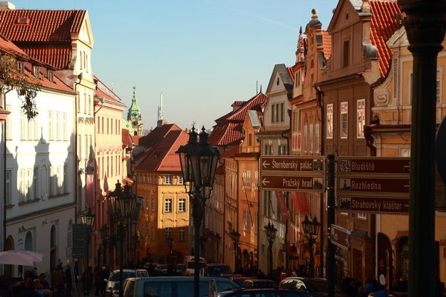 Photo buildings in city against sky