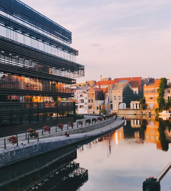 Foto edifici nel centro della città