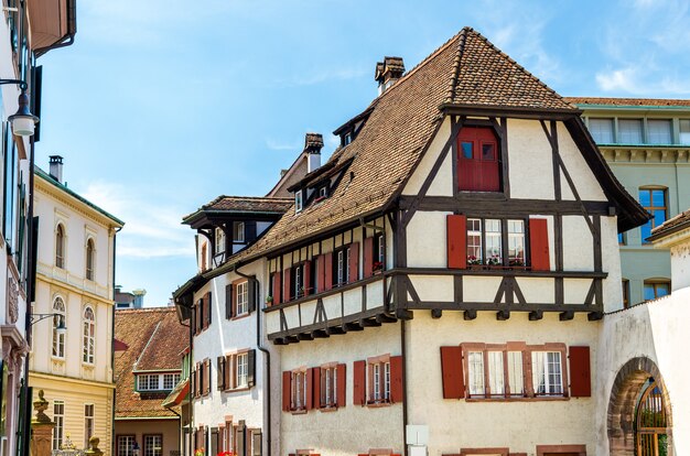 Buildings in the city centre of Basel - Switzerland