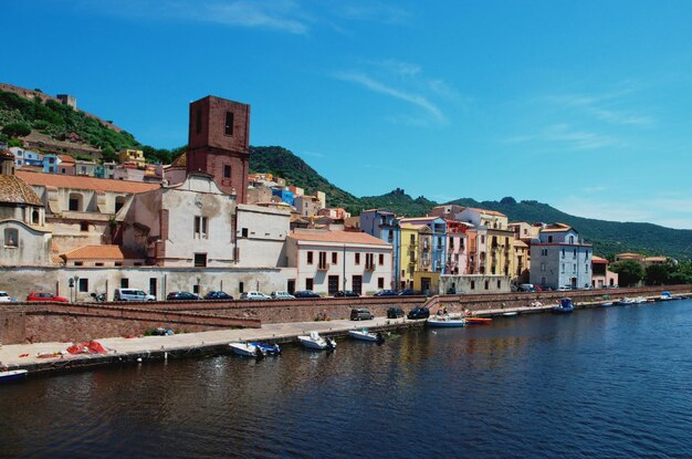 Buildings in city at waterfront