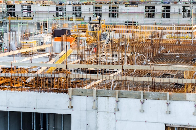 Buildings at construction site