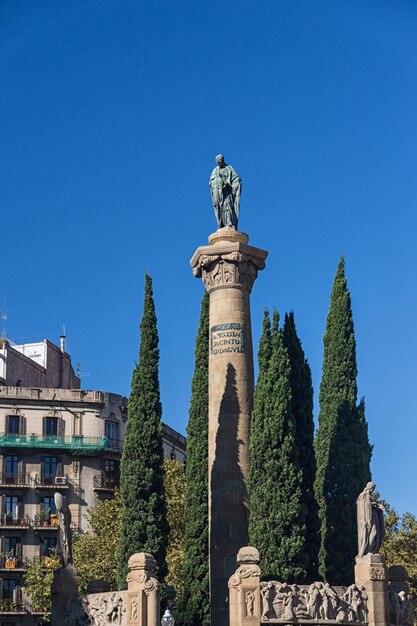 Buildings' facades of great architectural interest in the city of barcelona spain