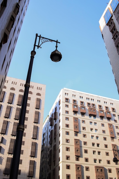 Buildings near al haram the nabawi mosque, saudi arabia.