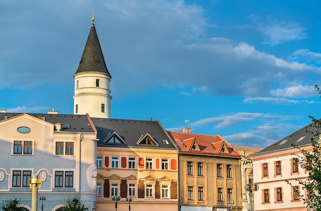チェコ共和国、オロモウツ地方、プルジェロフの旧市街の建物