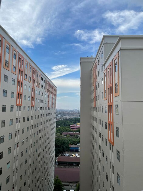 Buildings and sky