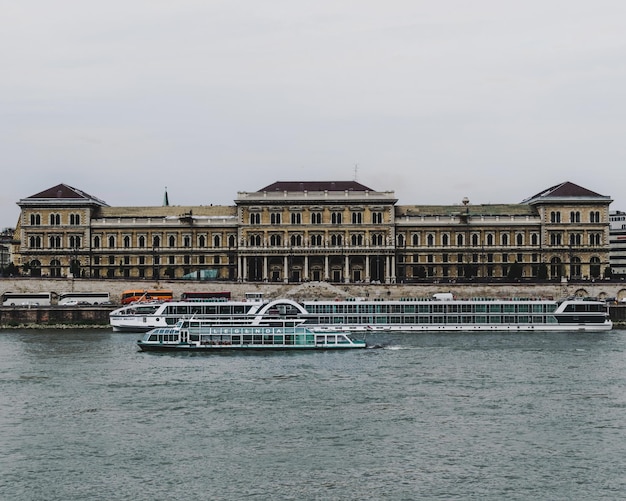 buildings at waterfront against sky
