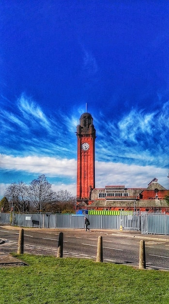 Built structure against blue sky