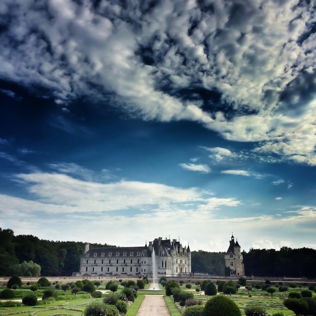 Photo built structure against cloudy sky