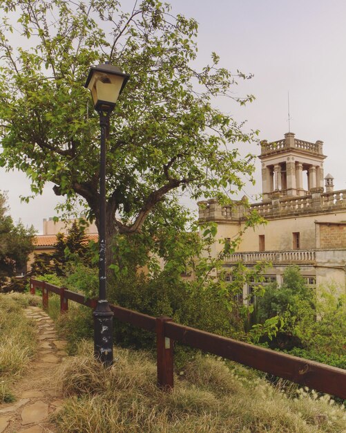 Built structure with trees in background