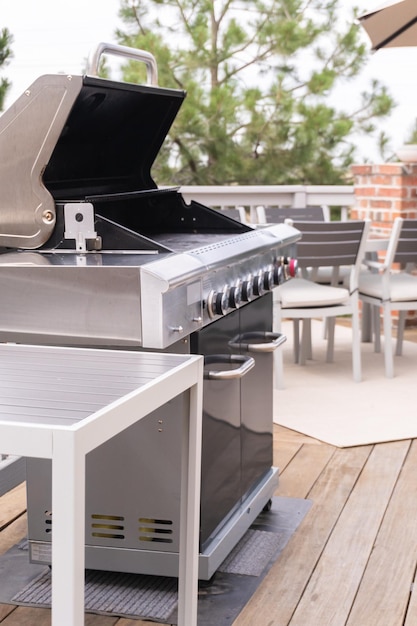 Buiten barbecue op gas