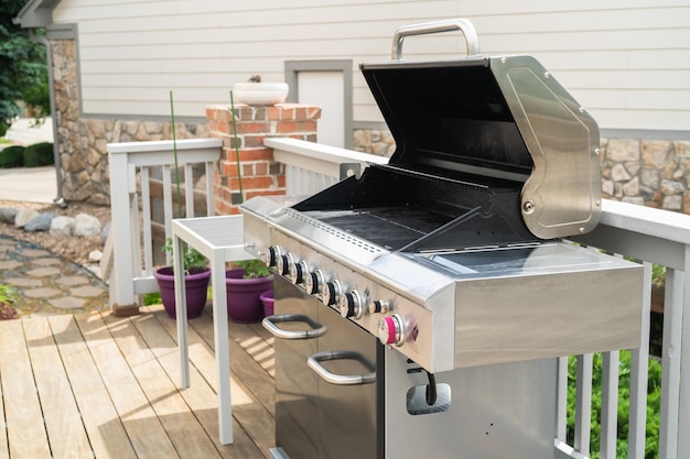 Buiten barbecue op gas