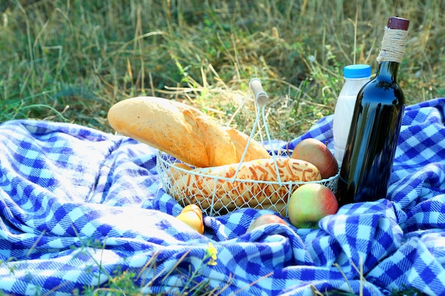 Buiten picknick close-up