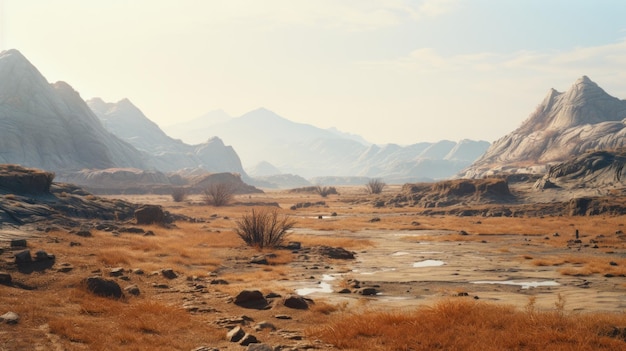 Buitenaards planeetlandschap Een boeiend uitzicht