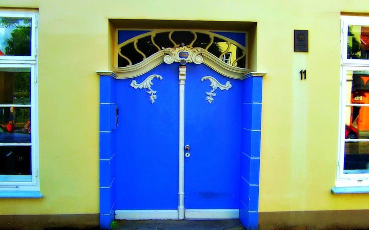 Foto buitenkant van gesloten huis